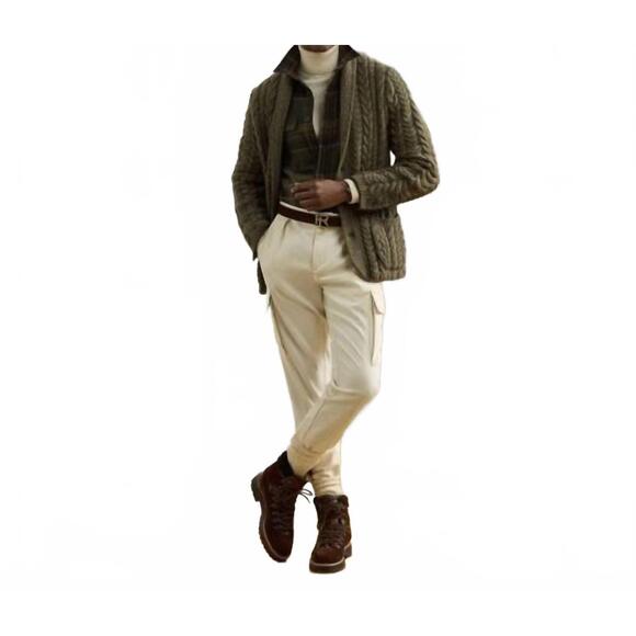 RALPH LAUREN Other - NEW RALPH LAUREN wool cashmere plaidlong sleeve sport shirt in inverness loden m